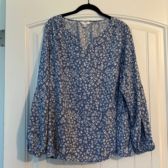 Time And Tru Boho Blouse Size  XL 14-16 - Picture 1 of 6
